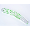 SacKnove 470041 Handmade Pull Beads Anal Plug Crystal Realistic Cucumber Glass Dildo For Women Pussy Masturbate